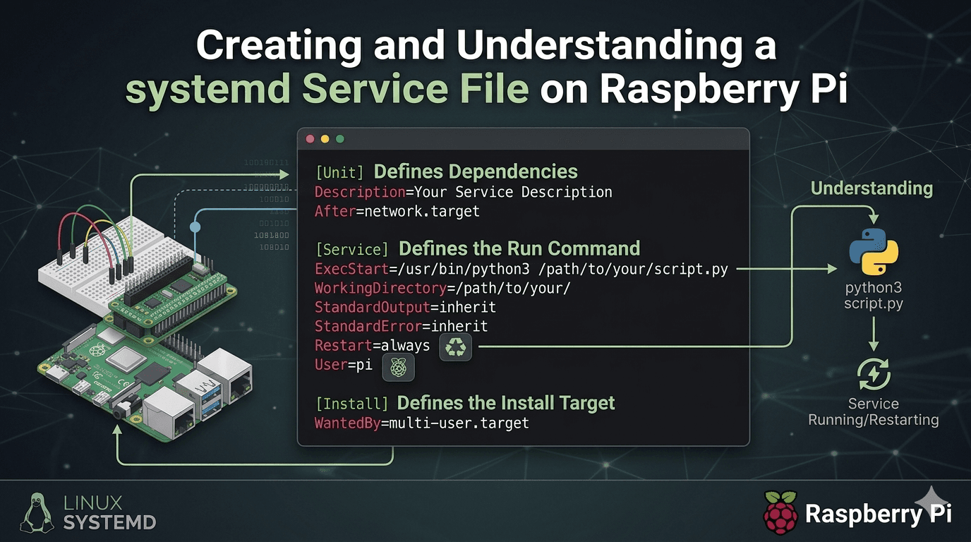 🔧 Creating and Understanding a systemd Service File on Raspberry Pi